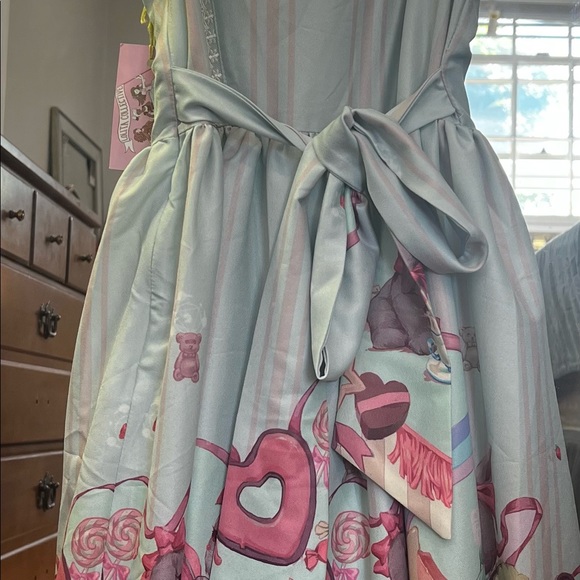 Lolita collective, Tea Party Rabbit Jumper skirt,  small - Picture 6 of 10